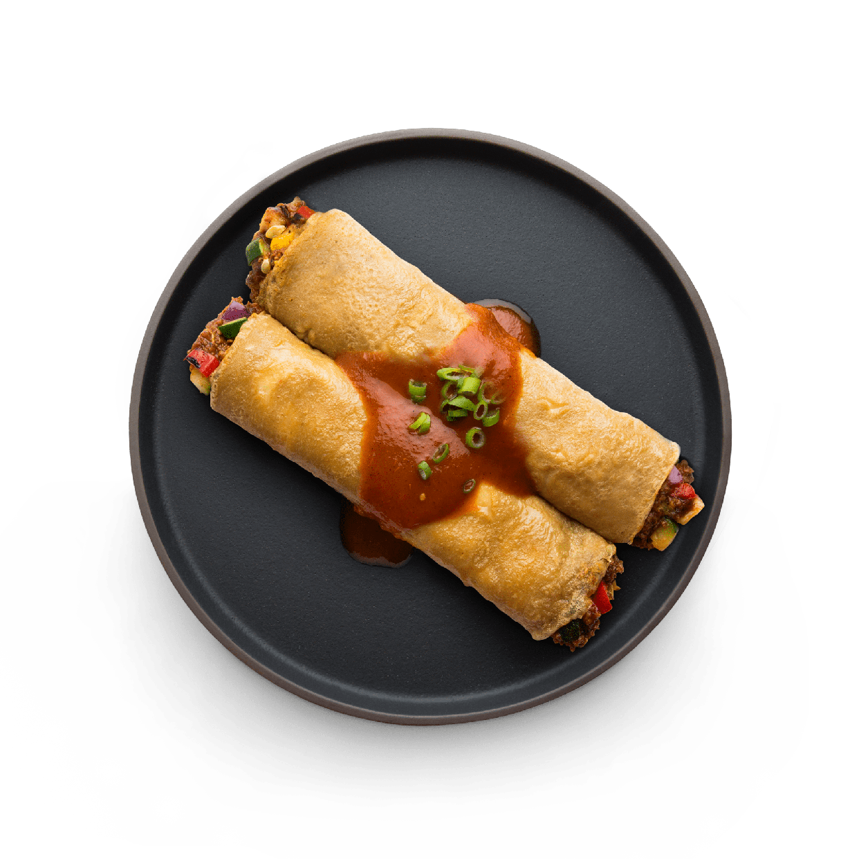 Enchiladas con salsa verde